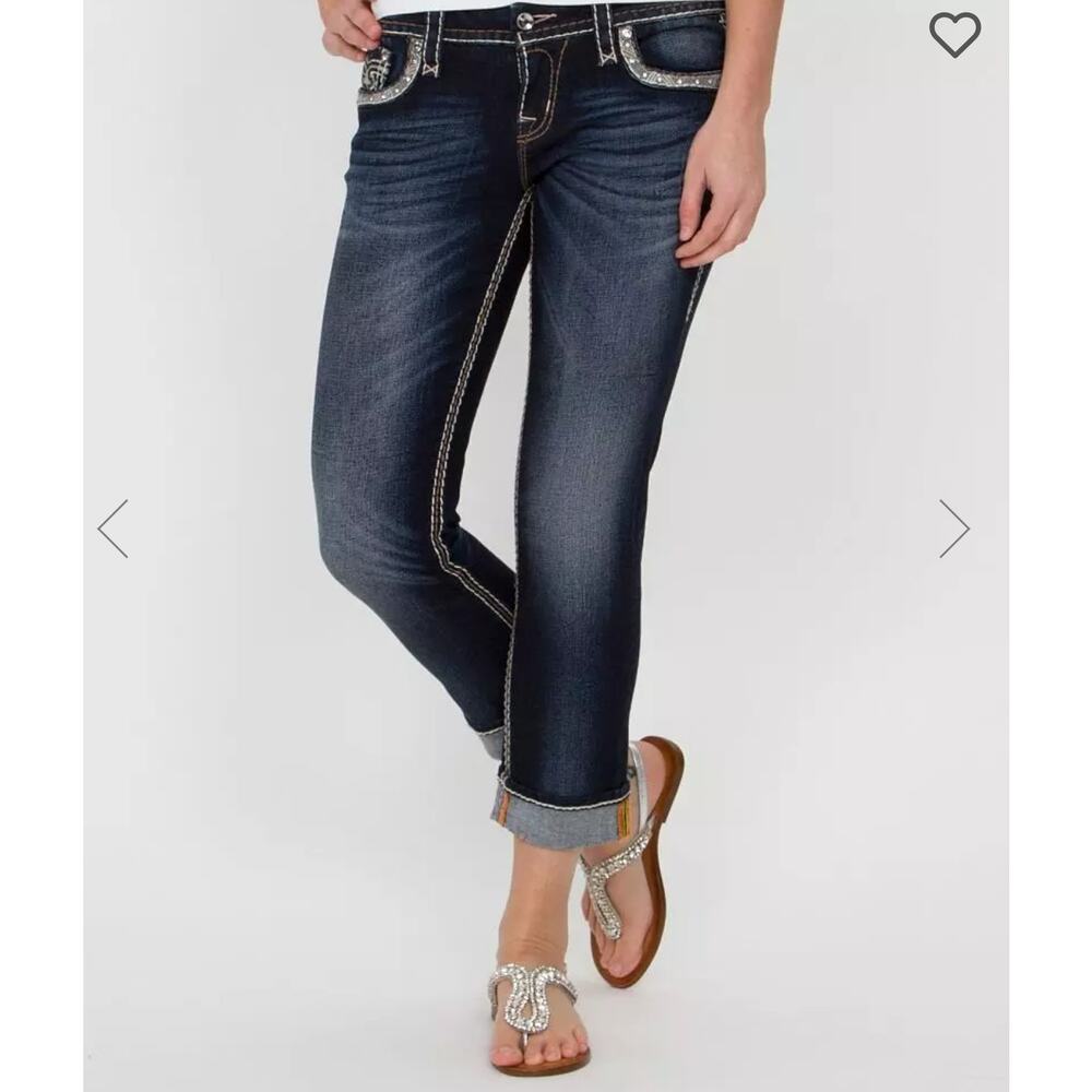 Rock Revival Ciel Easy Capri Jeans Size 30